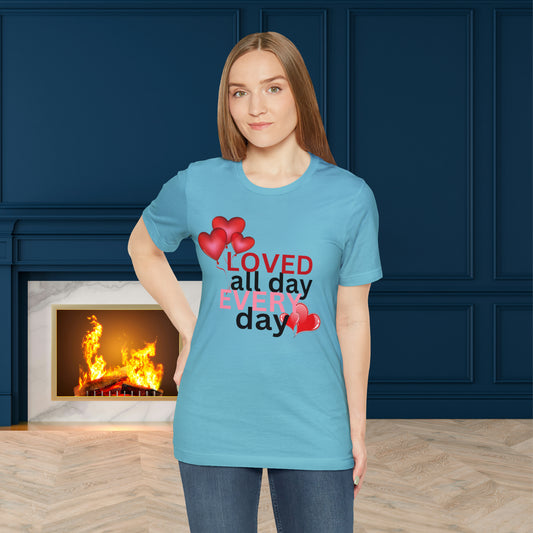 Happy valentines day Unisex Jersey Short Sleeve Tee