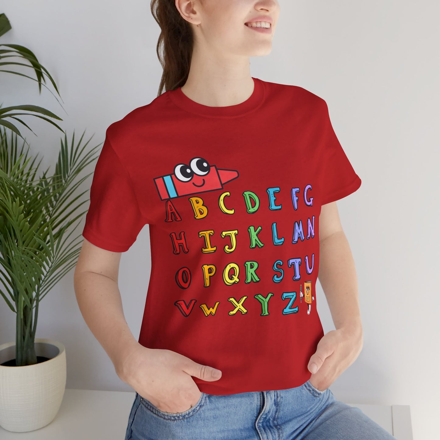 ABC Back To School T-Shirt, Love Teach Inspire T-Shirt, Back To School T-Shirt, Teacher Back To school unisex jersey short sleeve.First Day Vibes T-Shirt.