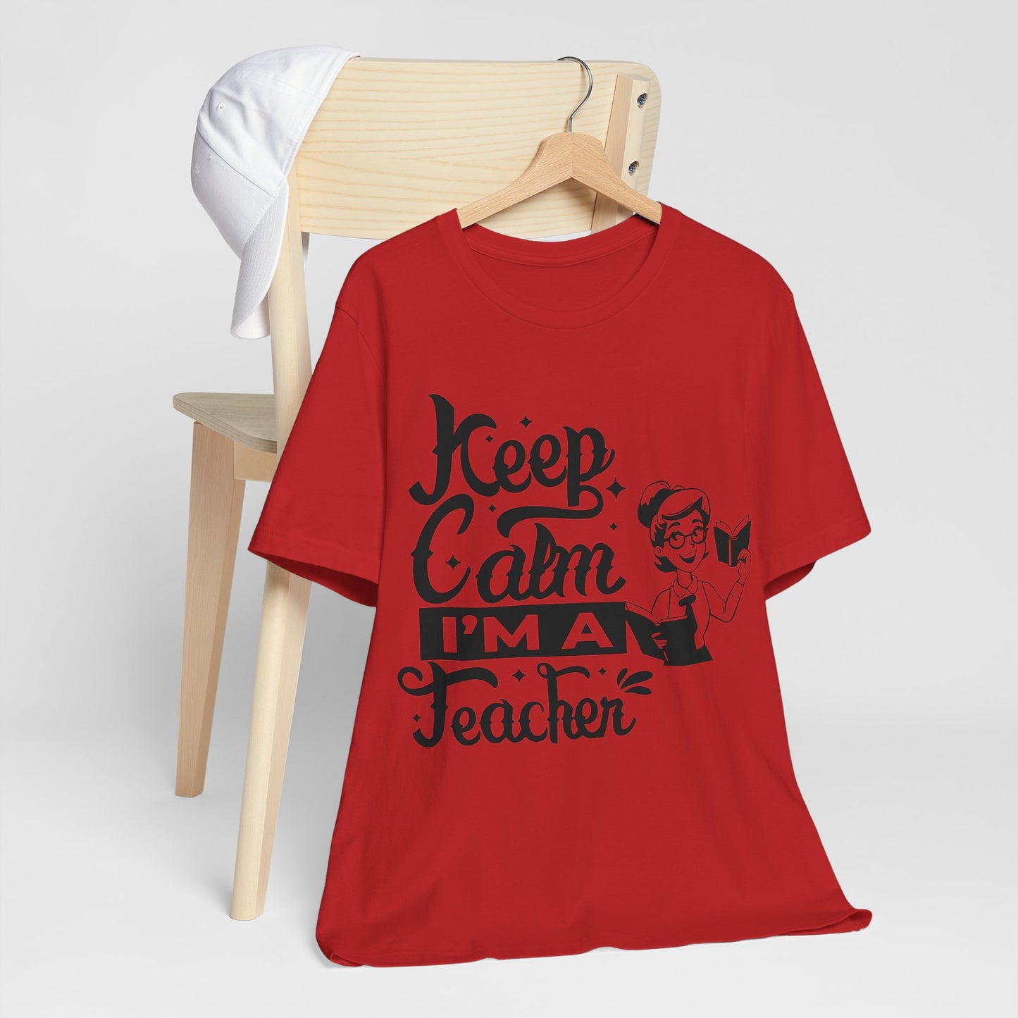 Keep Calm I Am A Teacher T-Shirt, Back To School T-Shirt, Teach Love Inspire Teacher Shirt, Teacher Back To school unisex jersey short sleeve.First Day Vibes T-Shirt.