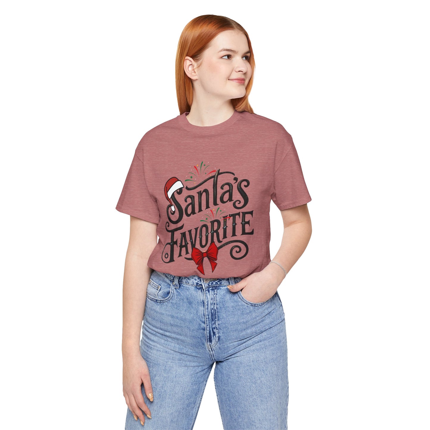 Santa's Favarite Christmas Unisex Tee, Christmas Shirt, Christmas Outfit, Merry Christmas T-shirt, Merry Christmas 2024 T-shirt, Christmas Gift, Family Holiday Outfit.