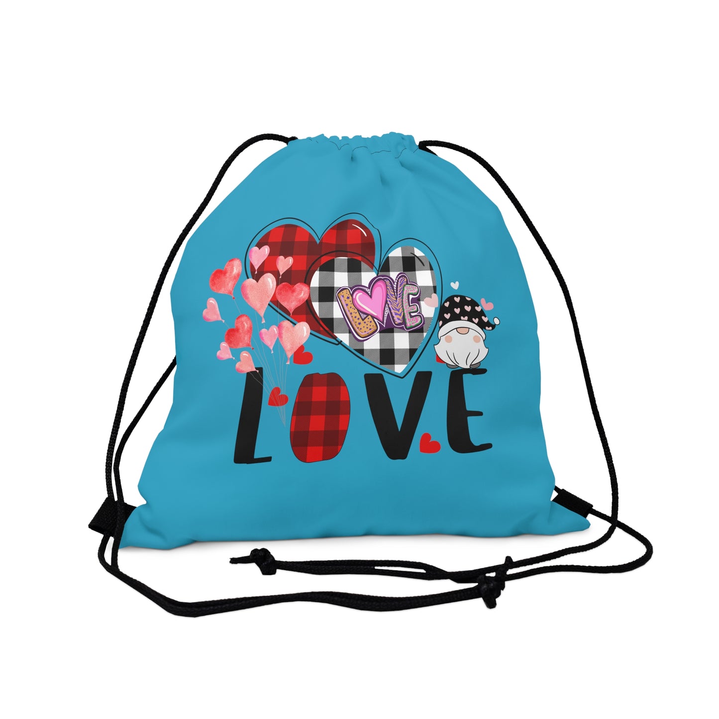 Happy Valentines Day Drawstring Bag