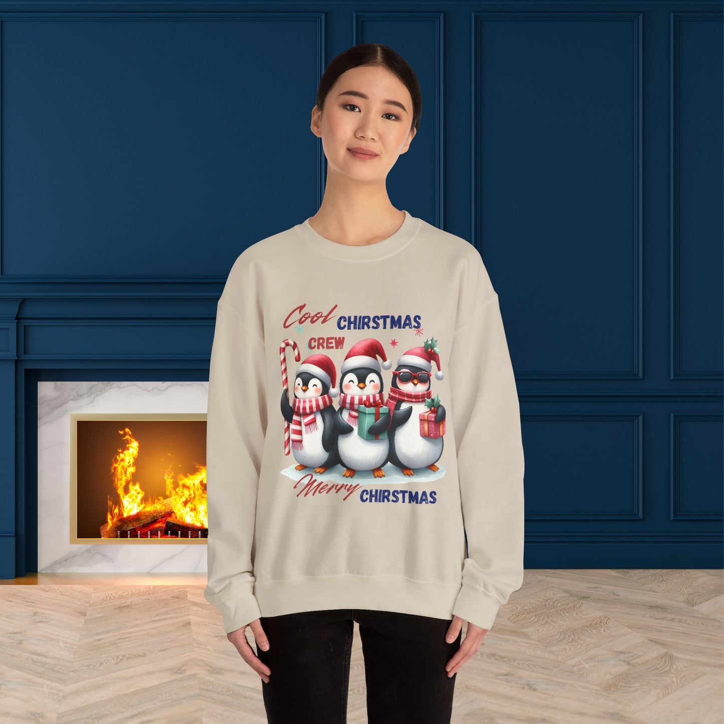 Cool Christmas Crew Christmas Sweatshirt - Unisex Heavy Blend, Merry Christmas, Festive, Christmas Gift, Crewneck, merry Christmas Sweatshirt, Christmas Sweatshirt  Christmas Gift, Festive Sweatshirt.