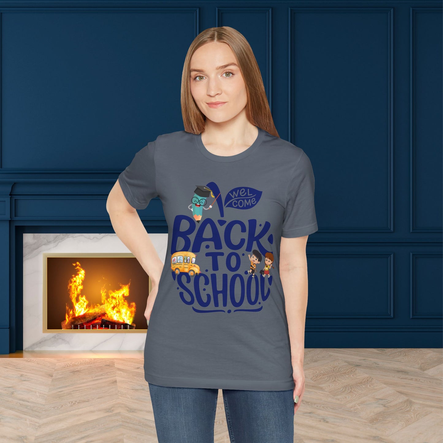 Welcome Back To School T-Shirt, Teacher T-Shirt, Teacher Back To school unisex jersey short sleeve.First Day Vibes T-Shirt.