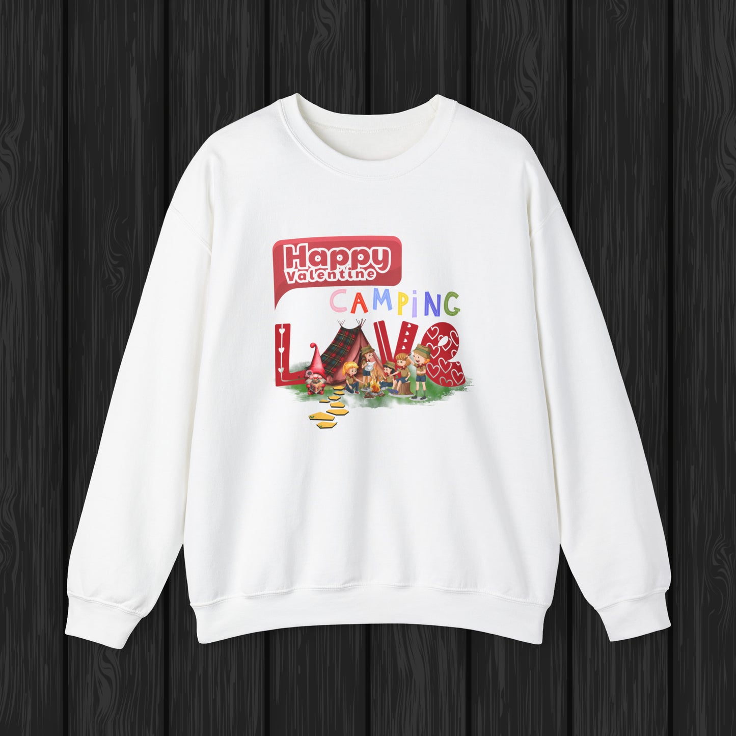 Happy valentines day Unisex Heavy Blend™ Crewneck Sweatshirt