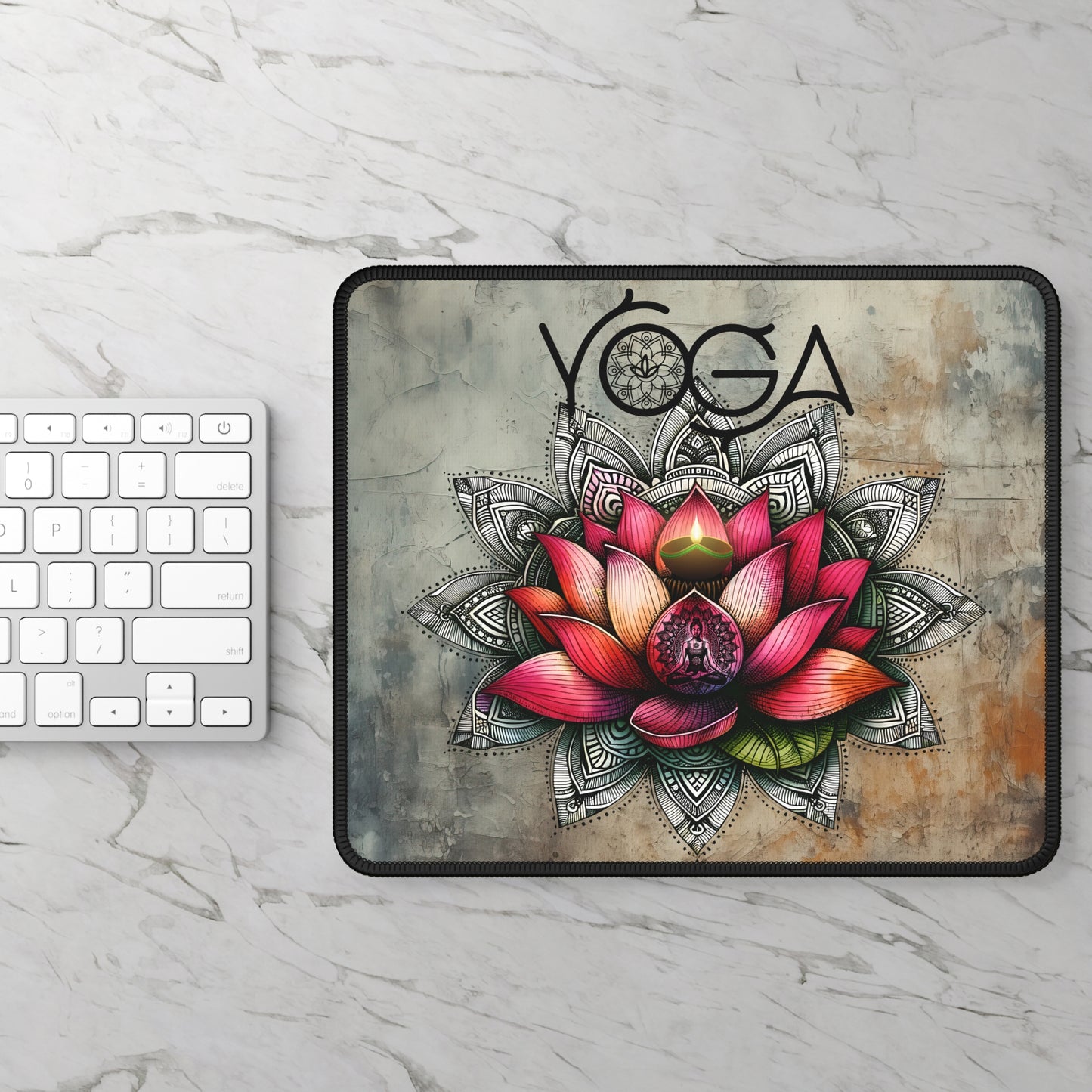Yoga Mouse Pad,Unique Gift For Meditation And Yoga Lover, Cute Yoga Mouse Pad, Mindful Yoga Gift, Yoga lover Mouse Pad, Yoga Instructor Gift, Gift For Yoga lovers, Gift For Yogi.
