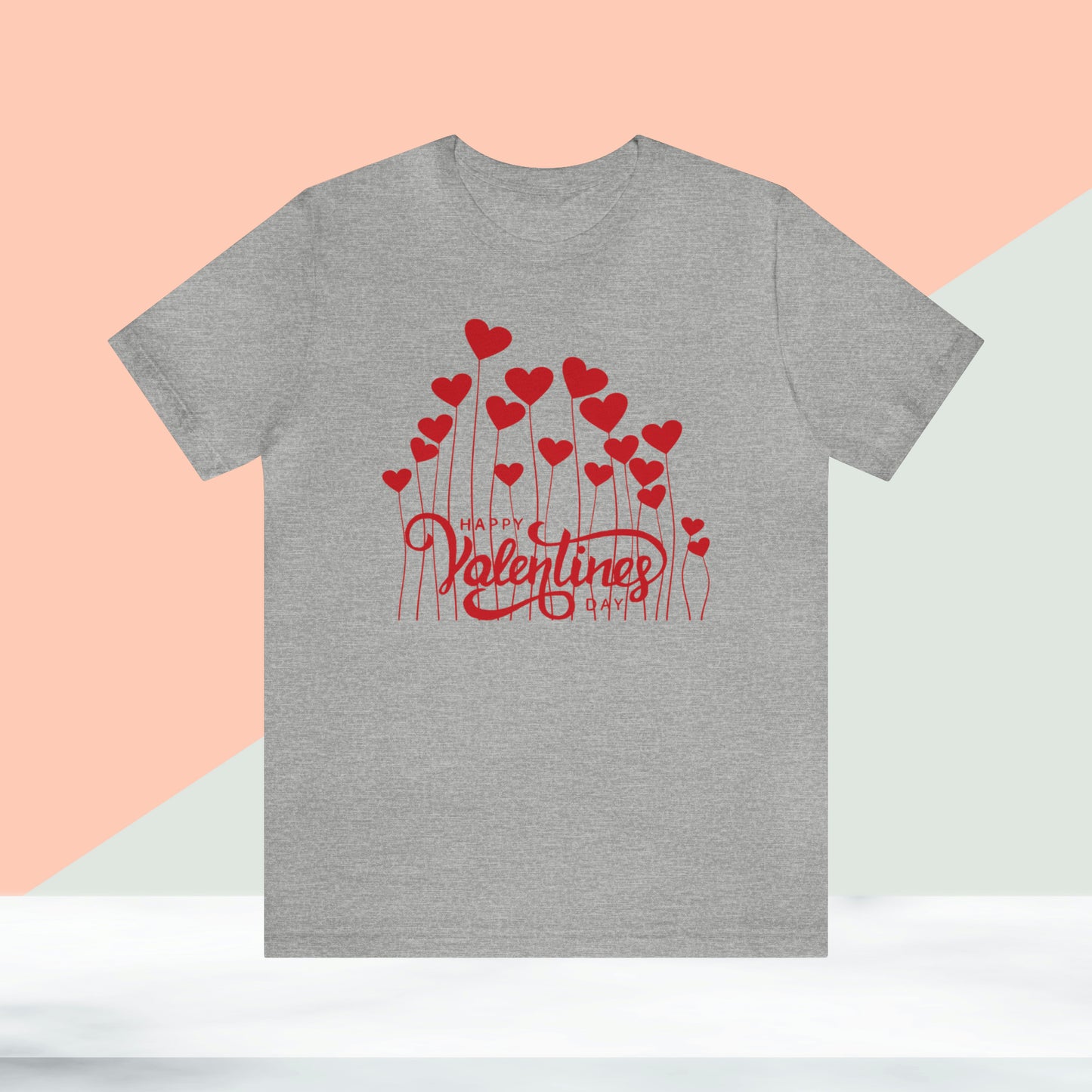 Happy valentines day Unisex Jersey Short Sleeve Tee