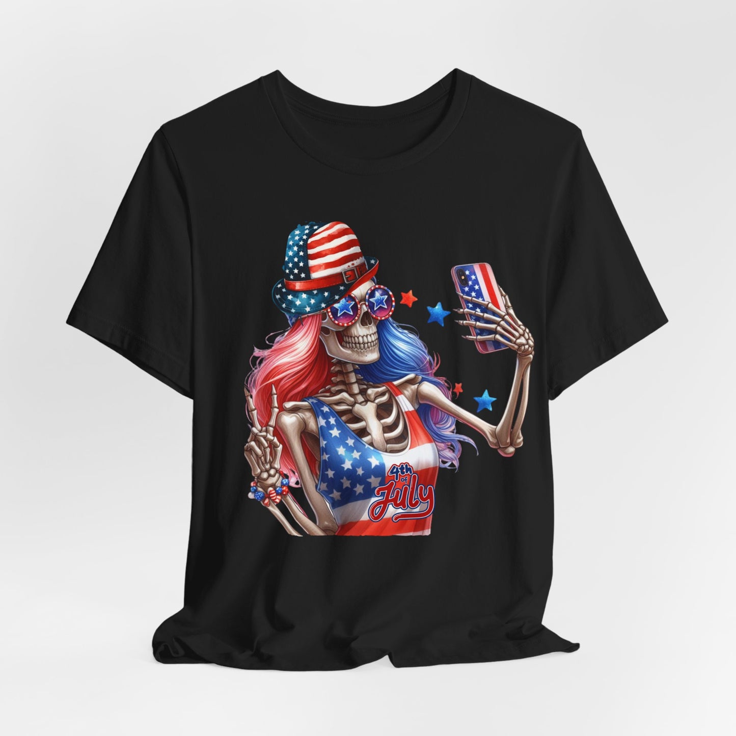 4th of July T-shirt, Red White Blue T-Shirt, Fourth of July unisex jersey short sleeve,  America, Flag, Peace Love America. Proud To Be An American, Red White Blue.