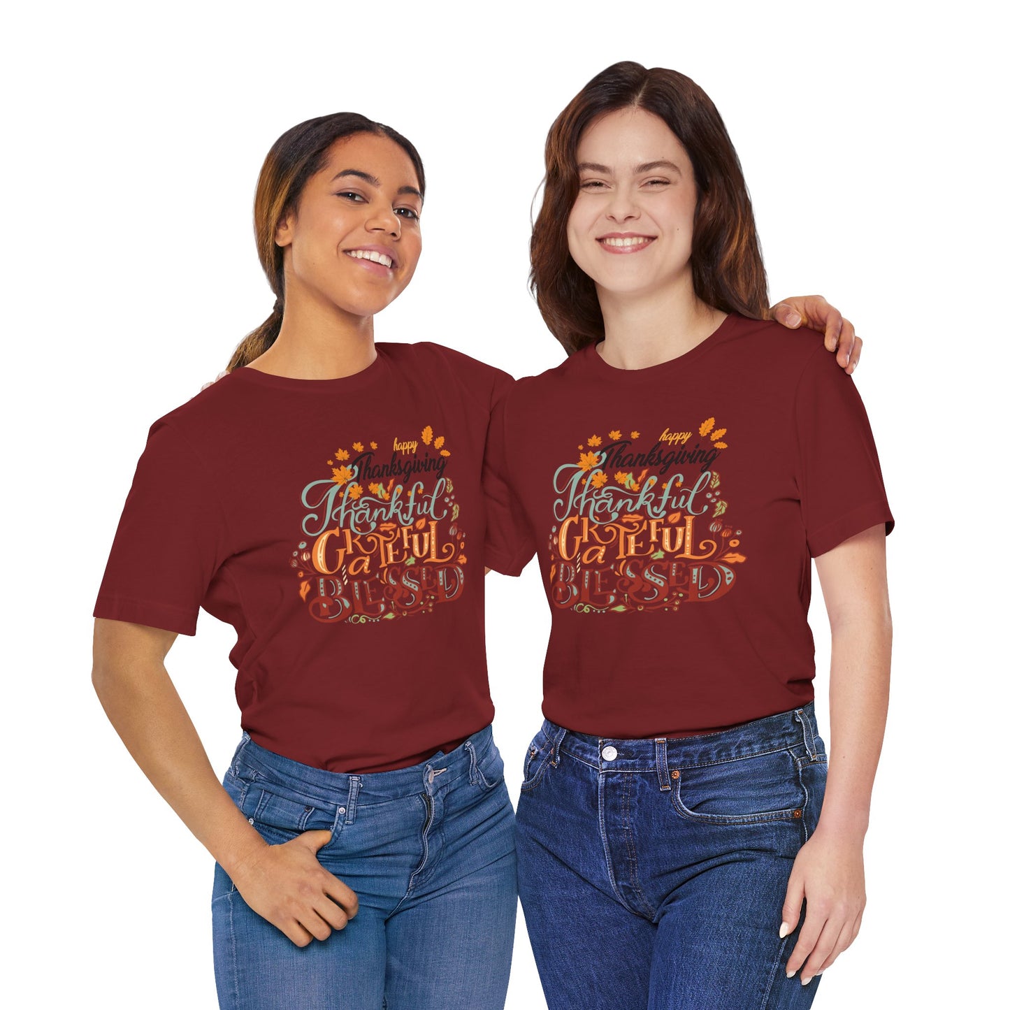 Thankful Grateful Blessed T-shirt, Happy Thanksgiving T-shirt, Happy thanksgiving 2024 T-shirt, Thanksgiving Gift,Turkey Shirt, Family Thanksgiving, Holiday Outfit.