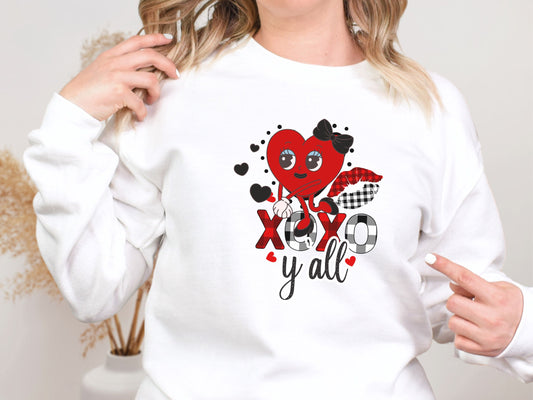 Happy valentines day Unisex Heavy Blend™ Crewneck Sweatshirt