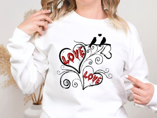 Happy valentines day Unisex Heavy Blend™ Crewneck Sweatshirt