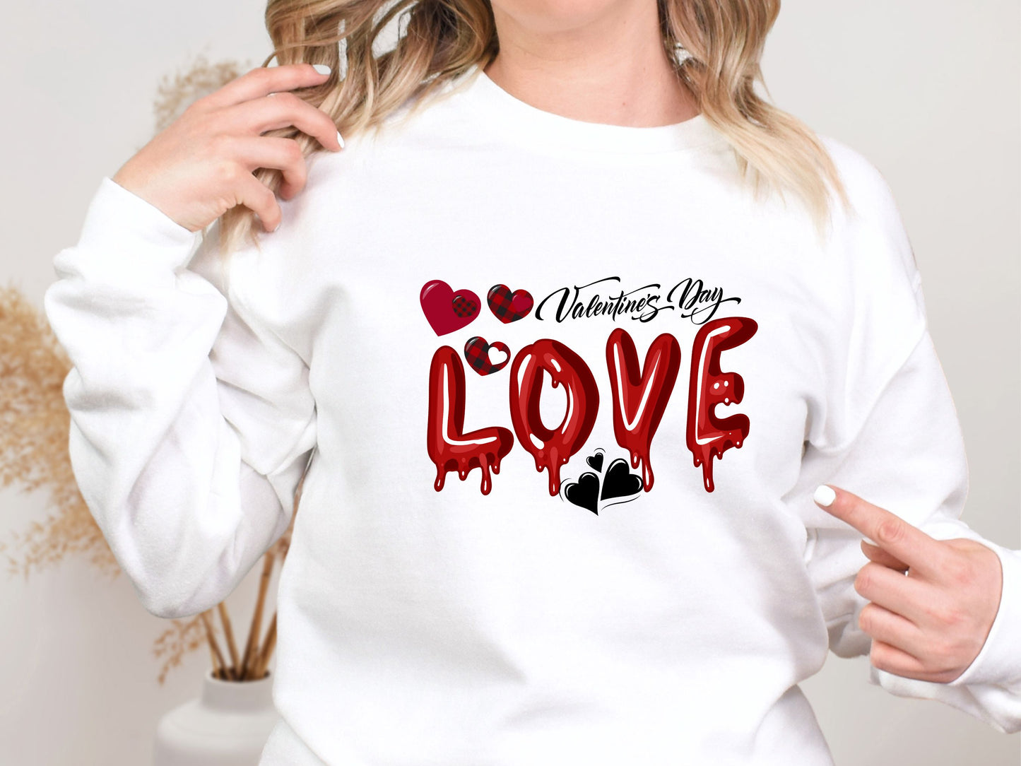 Happy valentines day Unisex Heavy Blend™ Crewneck Sweatshirt