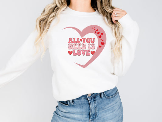 Happy valentines day Unisex Heavy Blend™ Crewneck Sweatshirt