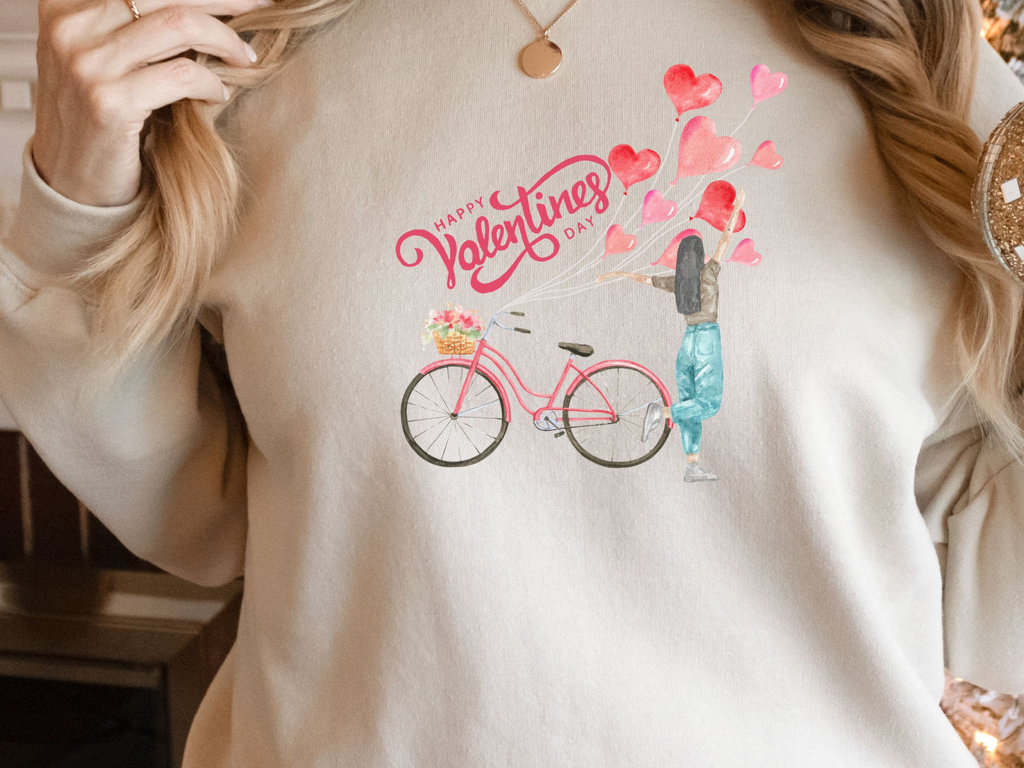 Happy valentines day Unisex Heavy Blend™ Crewneck Sweatshirt