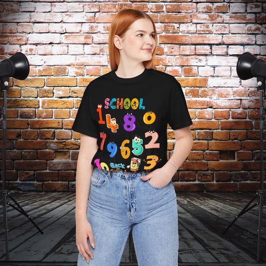 1 2 3 Back To School T-Shirt, Love Teach Inspire T-Shirt, Back To School T-Shirt, Teacher Back To school unisex jersey short sleeve.First Day Vibes T-Shirt.