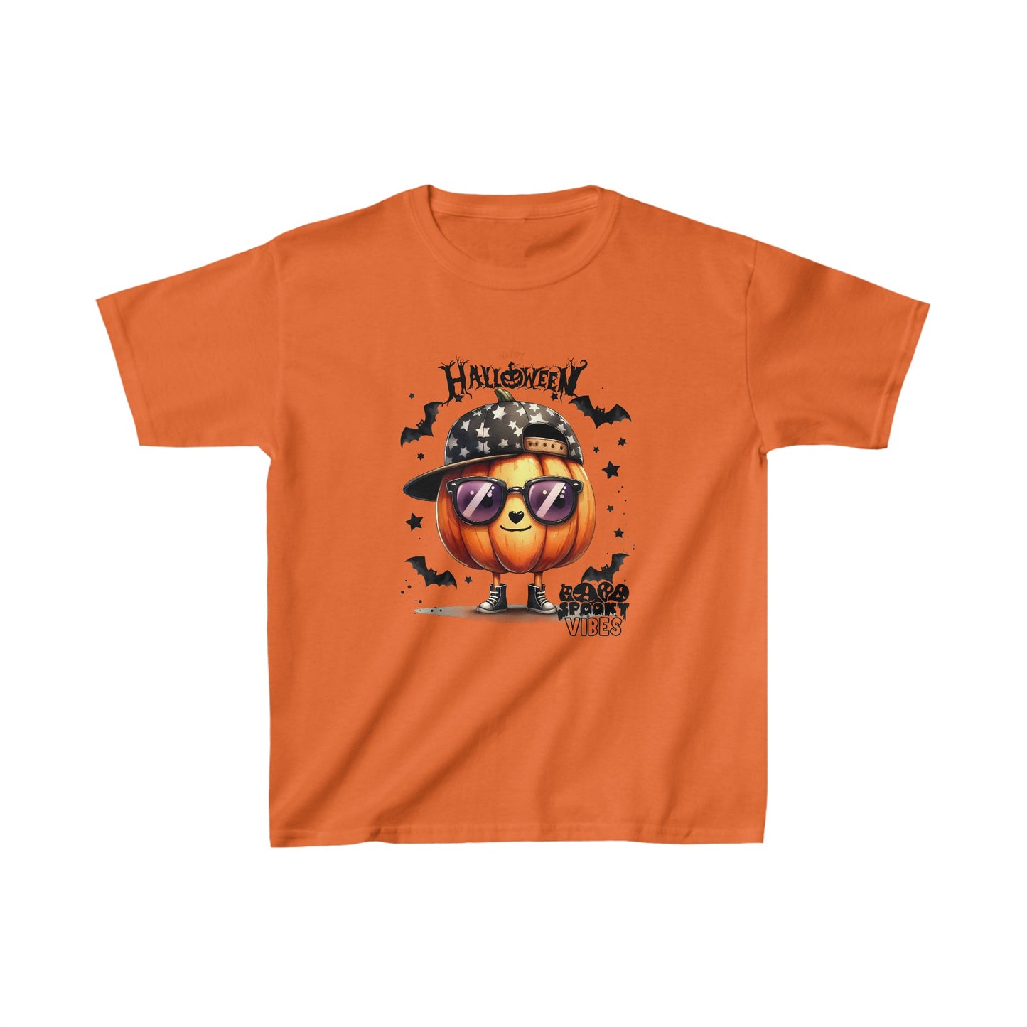 Happy Halloween Kids Shirt, Stay Spooky Halloween Kids Heavy Cotton™ Tee, Spooky Season Kids Shirt, Spooky Vibes Shirt, Trick Or Treat Cotton T-Shirt.