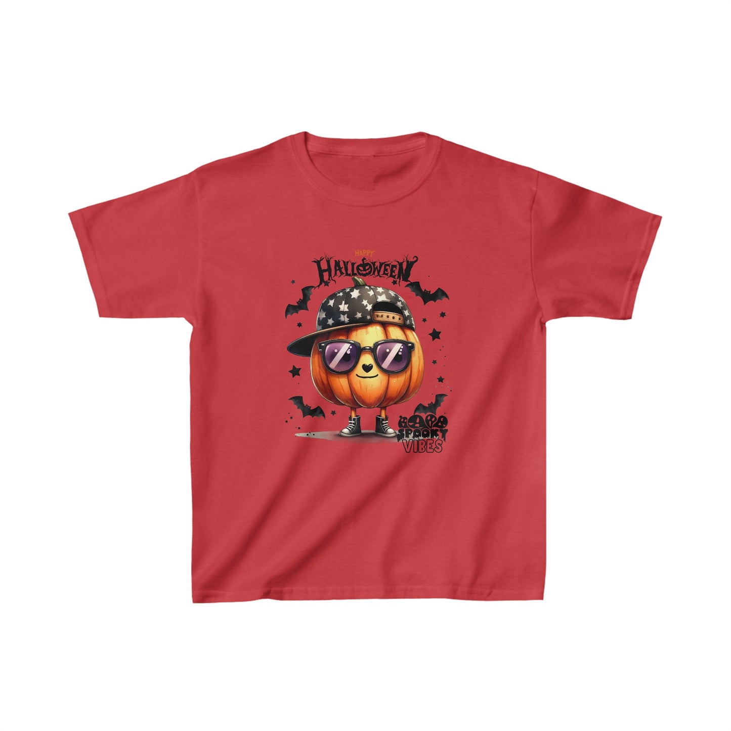 Happy Halloween Kids Shirt, Stay Spooky Halloween Kids Heavy Cotton™ Tee, Spooky Season Kids Shirt, Spooky Vibes Shirt, Trick Or Treat Cotton T-Shirt.