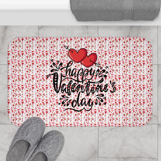 Happy Valentines Day Bath Mat