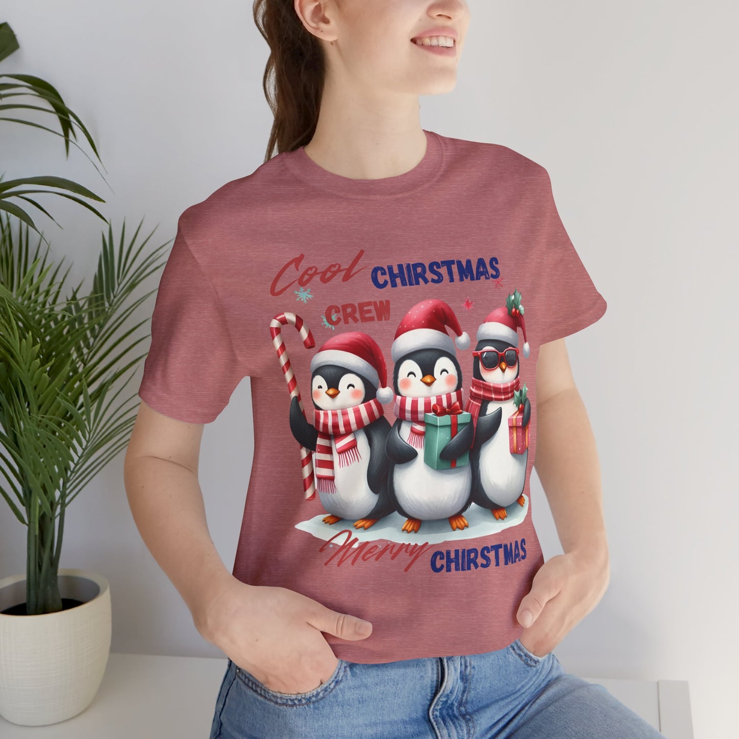 Cool Christmas Crew Unisex Tee, Christmas Shirt, Christmas Outfit, Merry Christmas T-shirt, Merry Christmas 2024 T-shirt, Christmas Gift, Family Holiday Outfit.