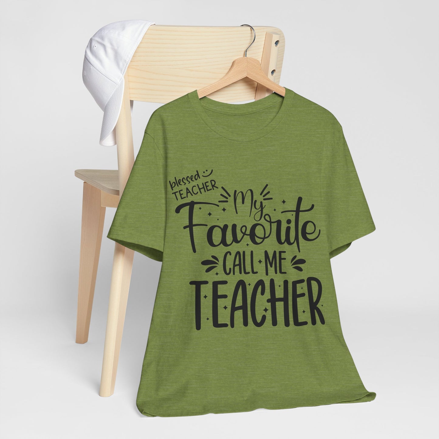 My Favorite Call Me Teacher T-shirt, Hello Teacher T-Shirt, Back To School T-Shirt, Teach Love Inspire Teacher Shirt, Teacher Back To school unisex jersey short sleeve.First Day Vibes T-Shirt.