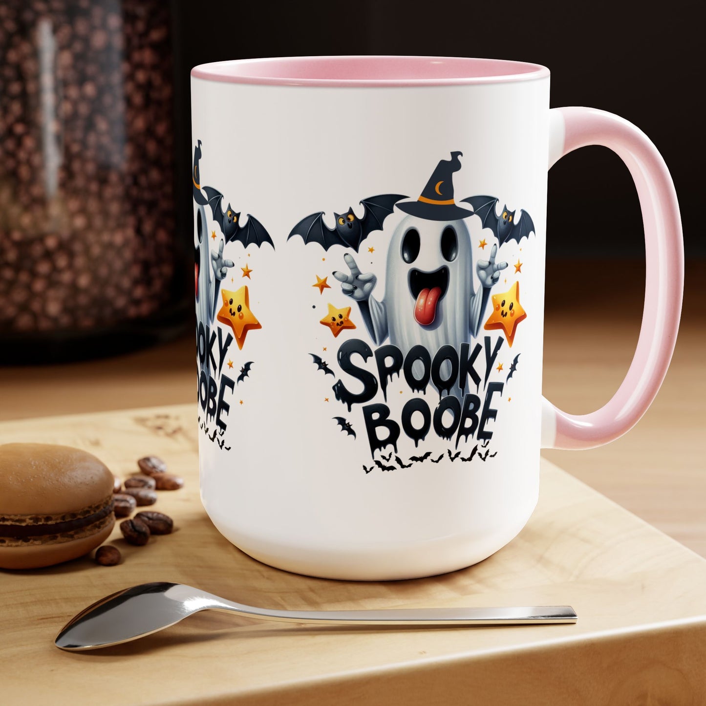 Spooky Boo Happy Halloween Coffee Mug,  Let's Go Halloween Coffee Mug, Trick or Treat Halloween Coffee Mug, Cute Ghost Coffee Mug, Spooky Season Halloween Coffee Mug.