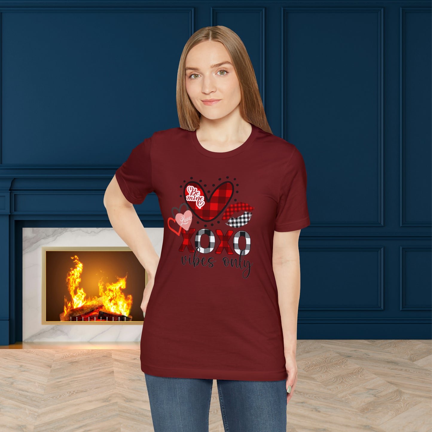 Happy valentines day Unisex Jersey Short Sleeve Tee