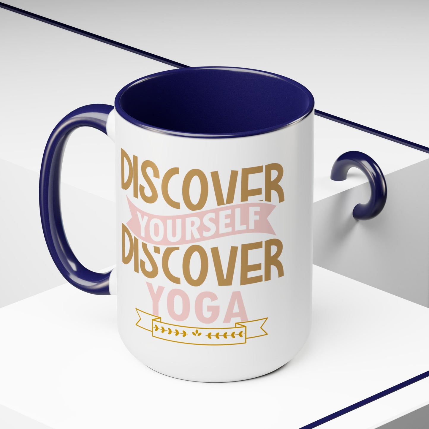 Discover Yourself Discover Yoga Coffee Mug, Cute Yoga Coffee Mug, Yoga lovers Coffee Mug, Yoga Instructor Gift, Gift For Yoga lover, Gift For Yogi.