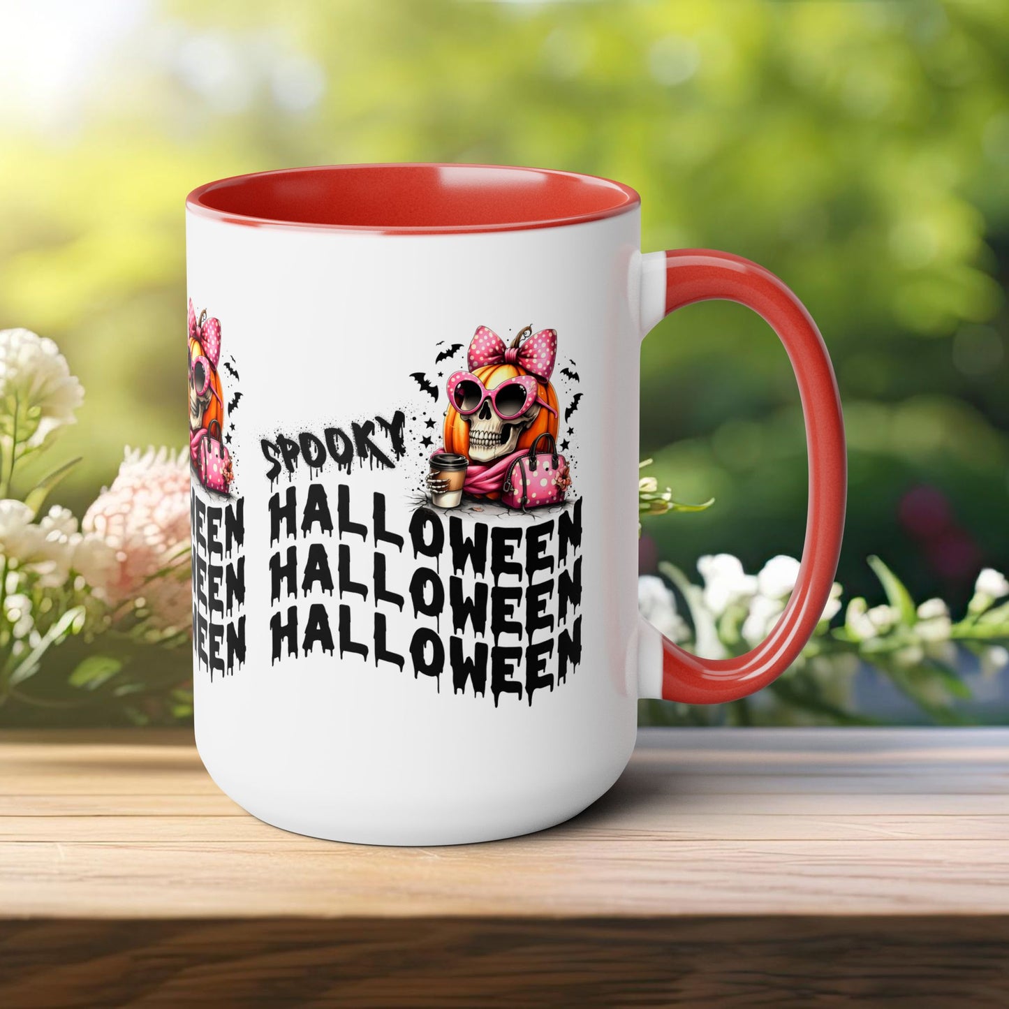 Spooky Halloween Coffee Mug, Beware Halloween Coffee Mug, Trick or Treat Halloween Coffee Mug, Cute Skeleton Coffee Mug, Spooky Season Halloween Coffee Mug.