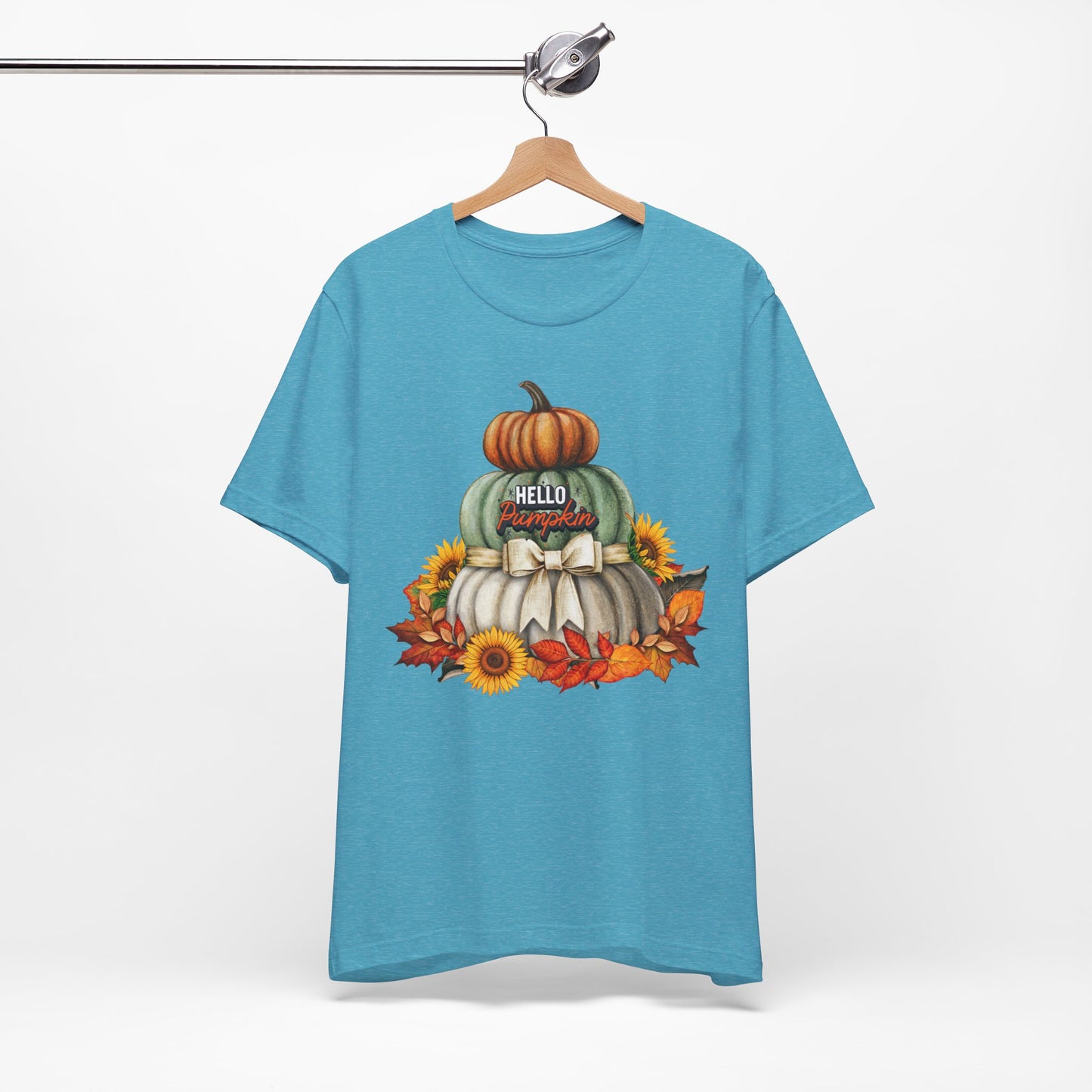 Hello Pumpkin Thanksgiving T-shirt, Happy thanksgiving 2024 T-shirt, Thanksgiving Gift,Turkey Shirt, Family Thanksgiving, Holiday Outfit.