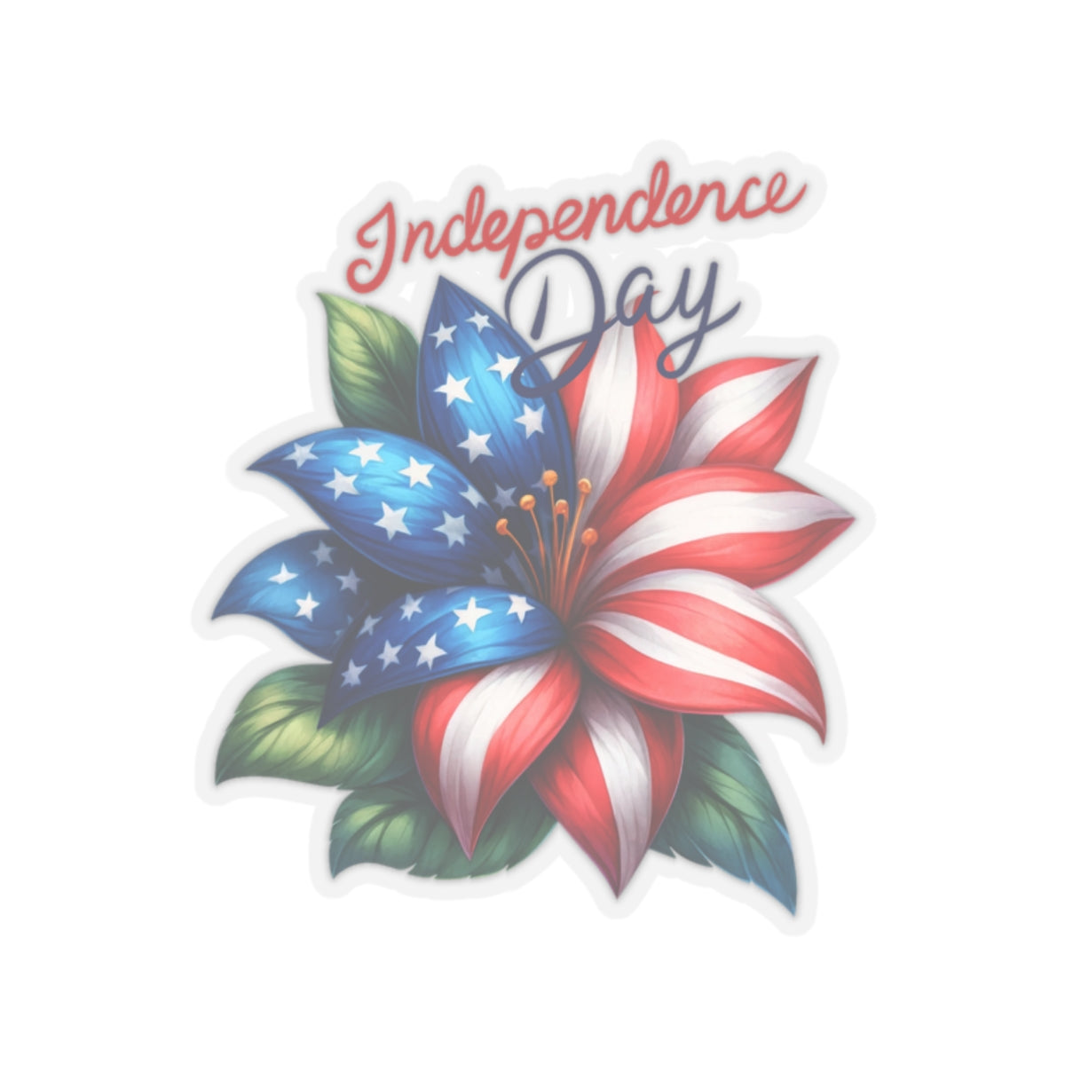 Happy 4th Of July Kiss-Cut Stickers, America, Flag, Peace Love America. Proud To Be An American, Red White Blue stickers. Independence Day Stickers.