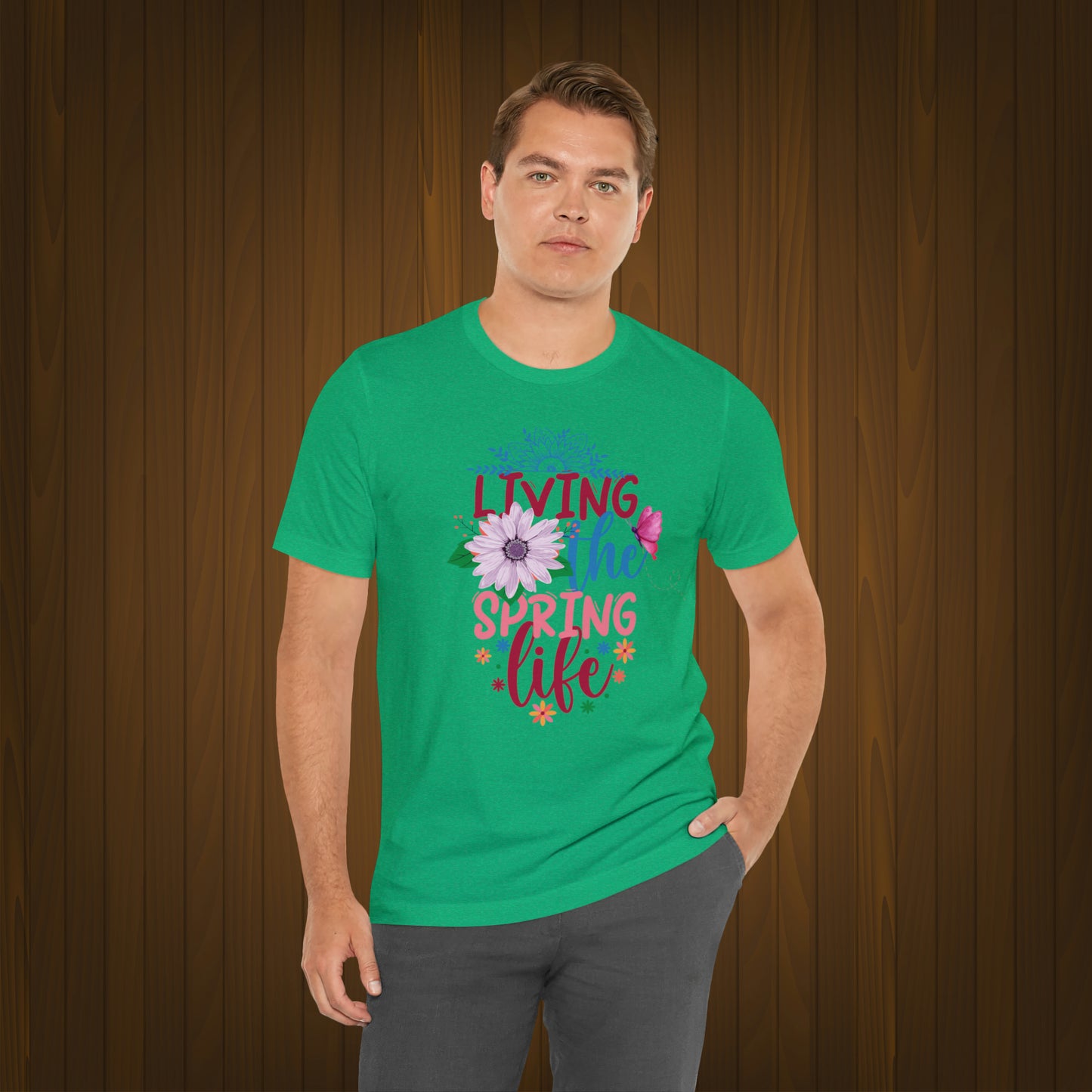 Living The Spring Life Unisex T-shirt, Spring Trendy Shirt.