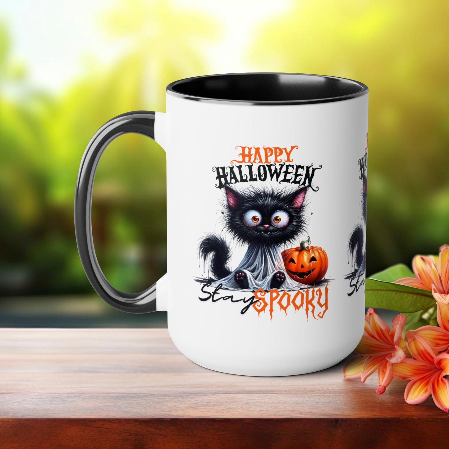 Stay Spooky Happy Halloween Coffee Mug,  Let's Go Halloween Coffee Mug, Trick or Treat Halloween Coffee Mug, Cute Ghost Coffee Mug, Spooky Season Halloween Coffee Mug.