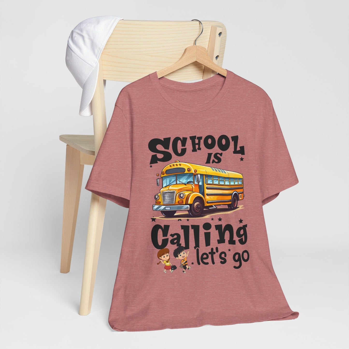 School Is calling T-shirt, First Day Of School T-Shirt, Teacher Back To school unisex jersey short sleeve.First Day Vibes T-Shirt.