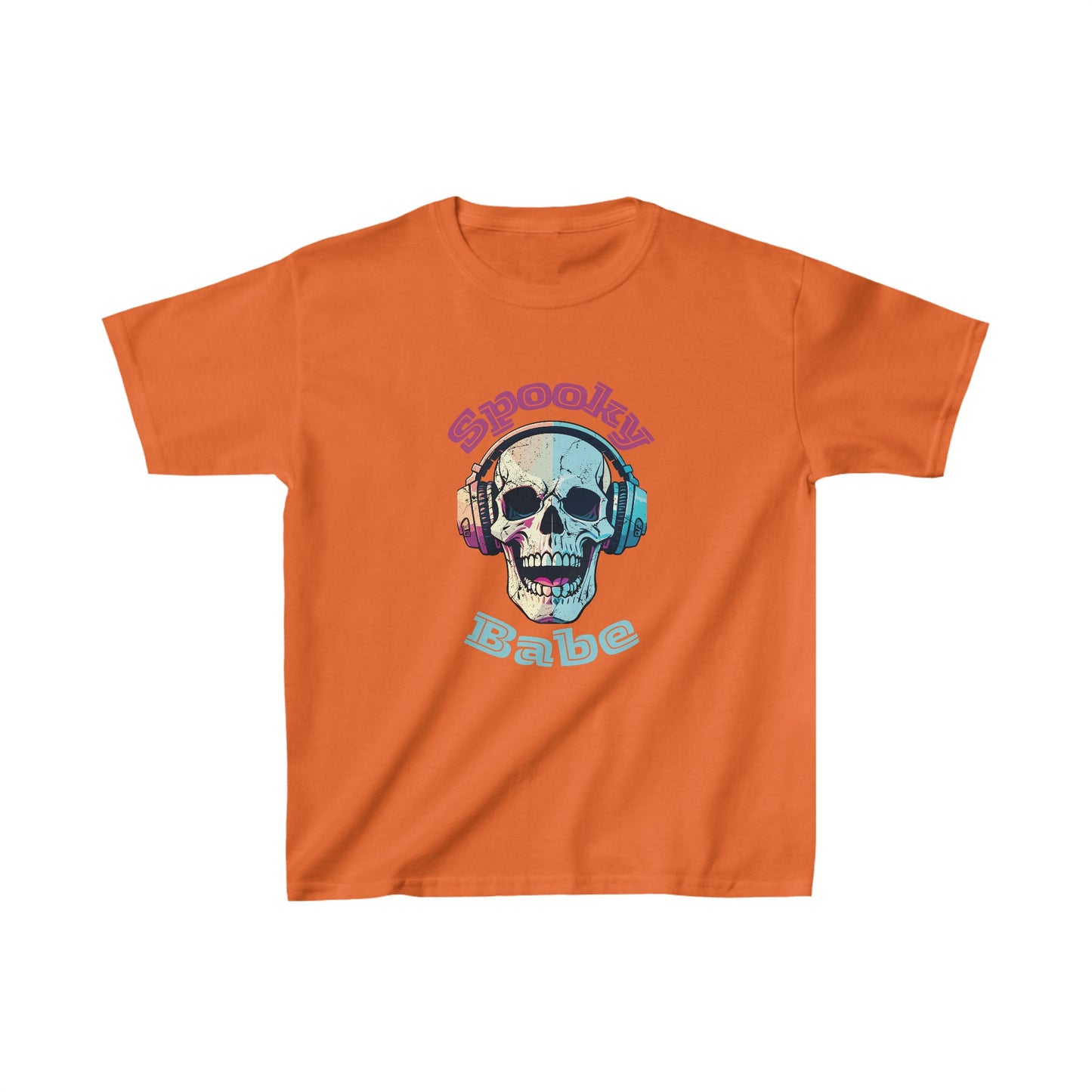 Spooky Babe Halloween Kids Shirt, Stay Spooky Halloween Kids Heavy Cotton™ Tee, Spooky Season Kids Shirt, Spooky Vibes Shirt, Trick Or Treat Cotton T-Shirt.