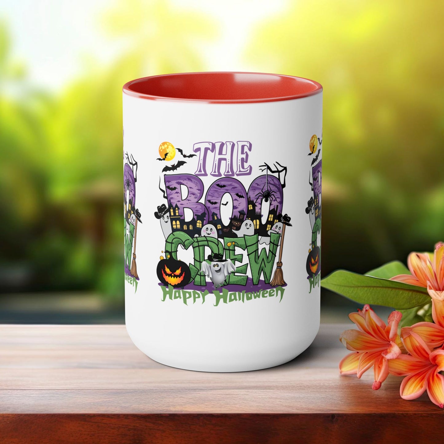 The Boo Crew Happy Halloween Coffee Mug,  Let's Go Halloween Coffee Mug, Trick or Treat Halloween Coffee Mug, Cute Skeleton Coffee Mug, Spooky Season Halloween Coffee Mug.