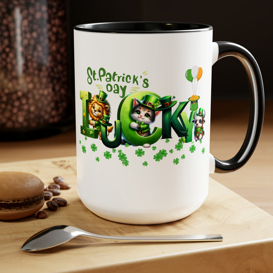 St Patrick's Day two-Tone Coffee Mugs, 15oz