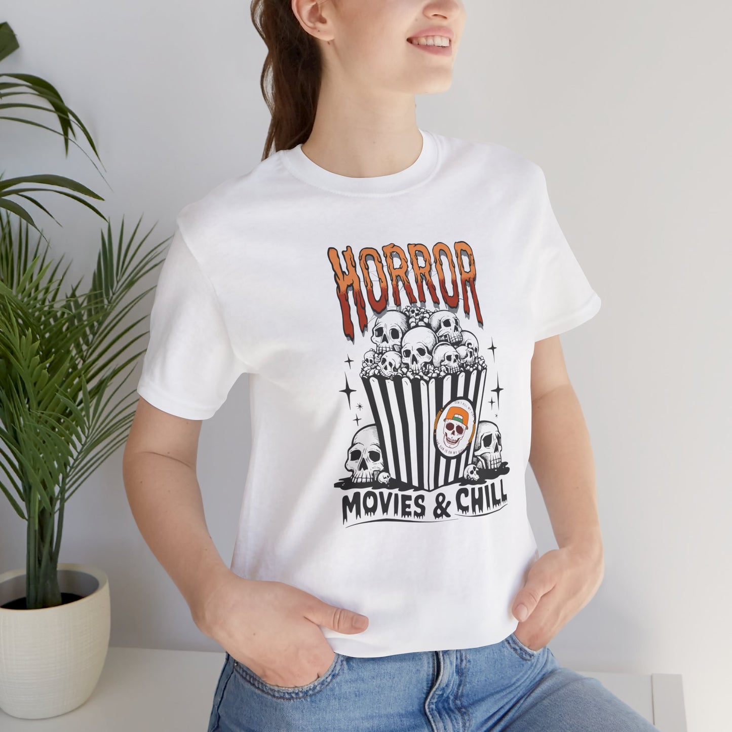 Horror Movies & Chill T-shirt, Happy Halloween T-shirt, Trick Or Treat T-shirt, Halloween T-shirt, Cool Halloween T-shirt, Spooky T-shirt,