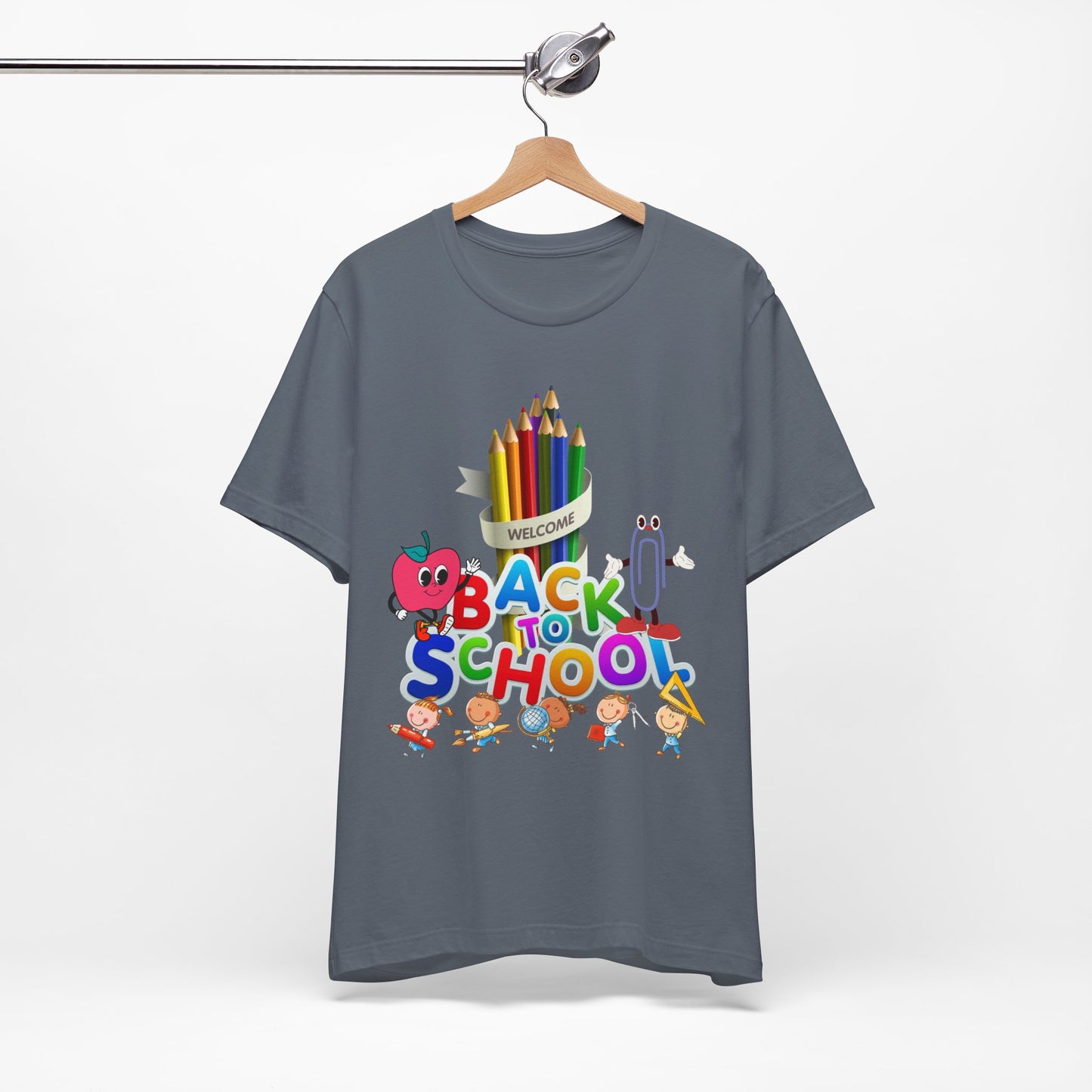 Welcome Back To School T-Shirt, Teacher T-Shirt, Teacher Back To school unisex jersey short sleeve.First Day Vibes T-Shirt.