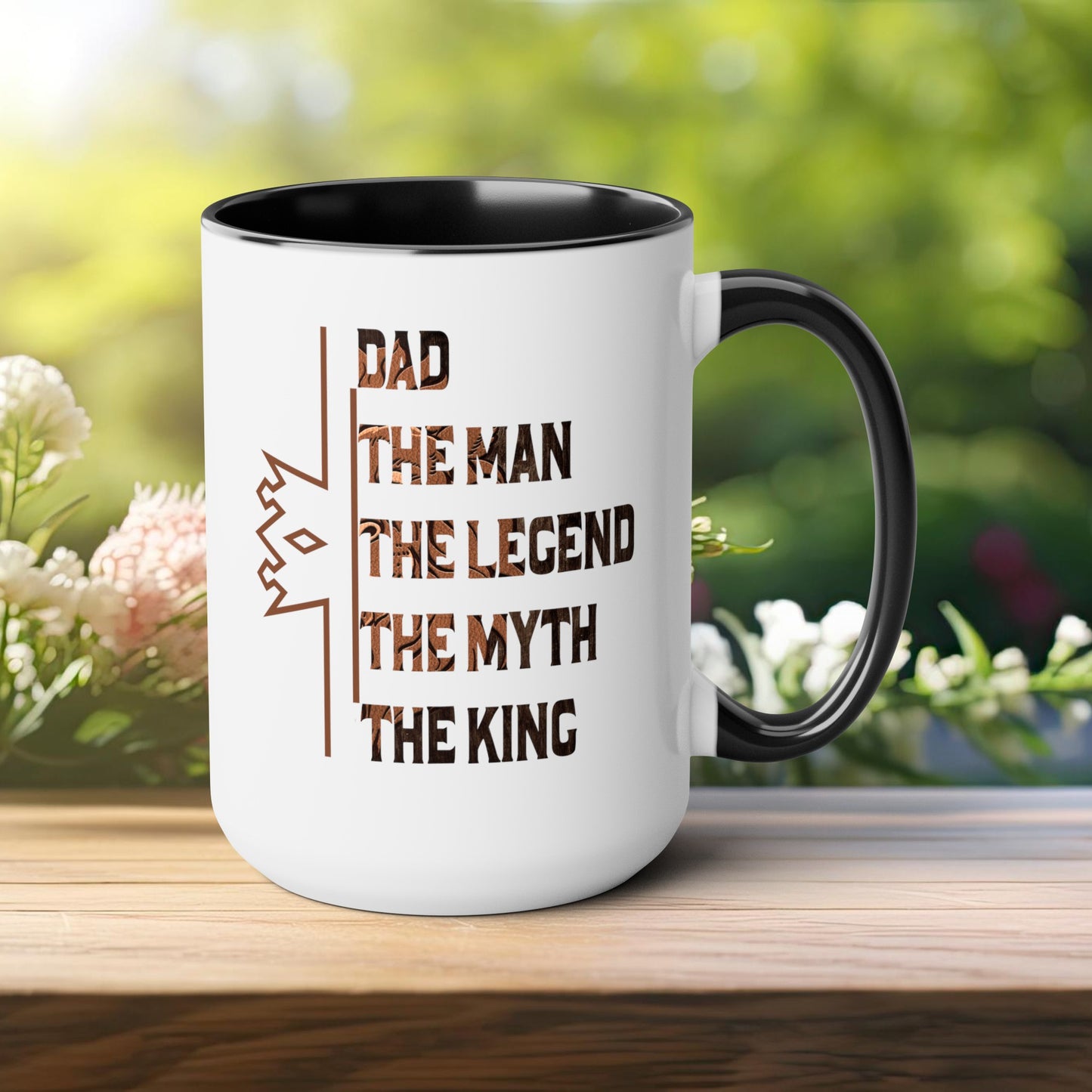 Happy father's dayTow-Tone Coffee Mug.15oz, Gift for Dad, Daddy's Coffee Mug