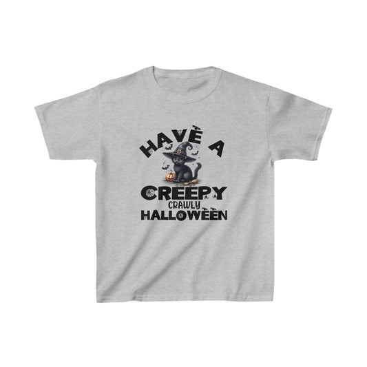 Happy Halloween Kids Shirt, Spooky Halloween Kids Heavy Cotton™ Tee, Spooky Season Kids Shirt, Spooky Vibes Shirt, Trick Or Treat Cotton T-Shirt.