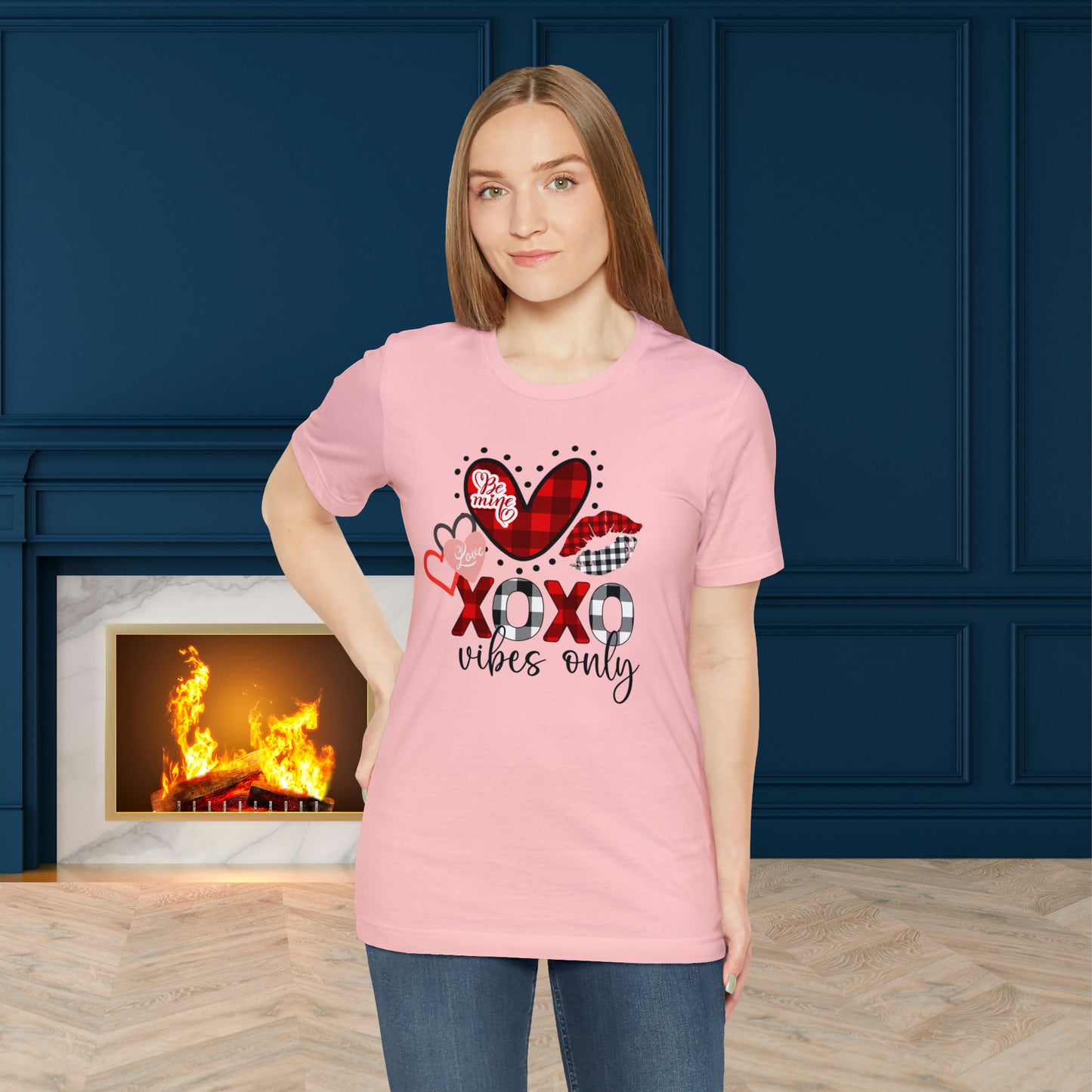 Happy valentines day Unisex Jersey Short Sleeve Tee