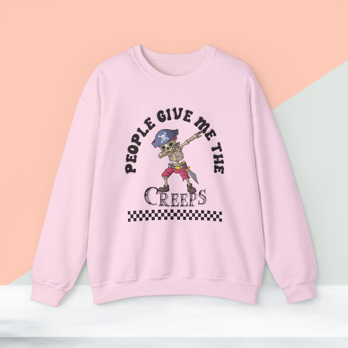 People Give Me The Creeps Sweatshirt, Happy Halloween Sweatshirt - Unisex Heavy Blend Crewneck, Halloween Sweatshirt, Cute Spooky Ghost sweatshirt.