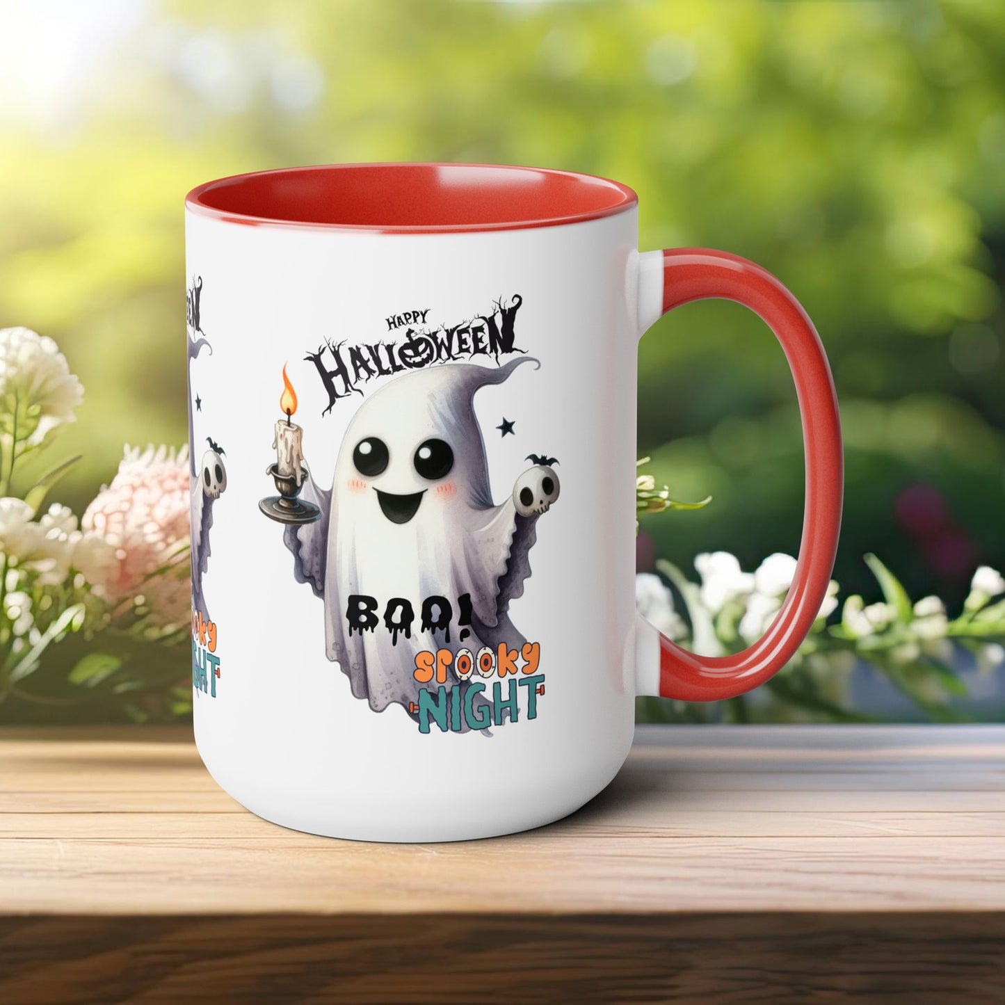 Spooky Night Halloween Coffee Mug,  Let's Go Halloween Coffee Mug, Trick or Treat Halloween Coffee Mug, Cute Skeleton Coffee Mug, Spooky Season Halloween Coffee Mug.