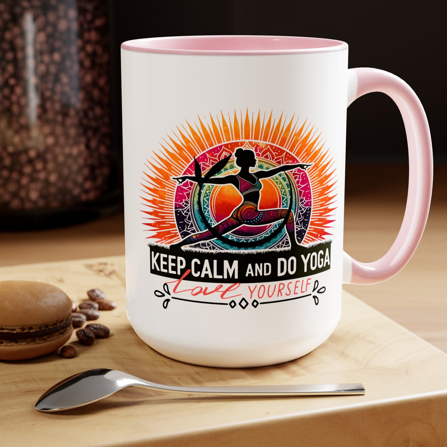 Keep Calm And Do Yoga Coffee Mug, Cute Yoga Coffee Mug, Yoga lovers Coffee Mug, Yoga Instructor Gift, Gift For Yoga lover, Gift For Yogi.