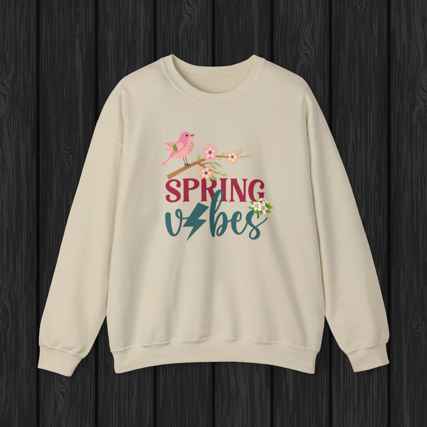 Spring Vibes Unisex Crewneck Sweatshirt