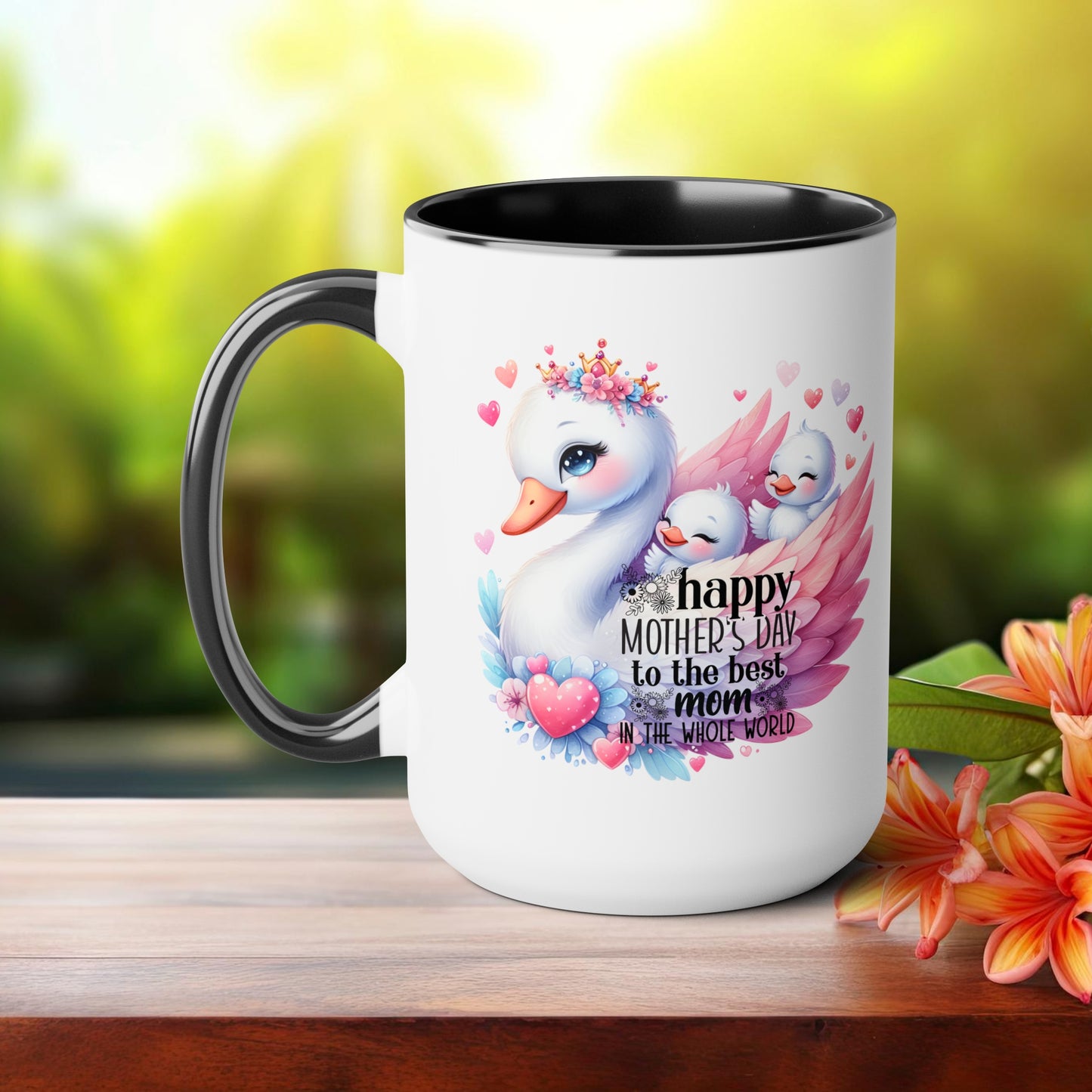 Happy Mother's dayTow-Tone Coffee Mug.15oz, Gift for mom, Mama's Coffee Mug