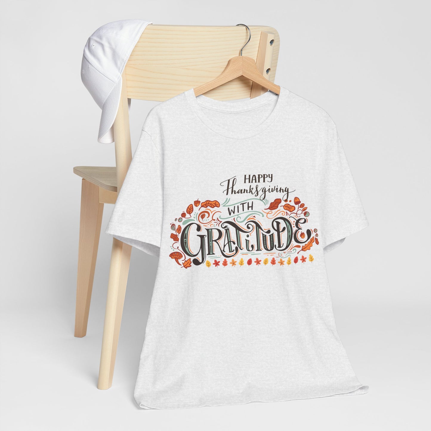 Happy Thanksgiving With Gratitude T-shirt, Happy thanksgiving 2024 T-shirt, Thanksgiving Gift,Turkey Shirt, Family Thanksgiving, Holiday Outfit.