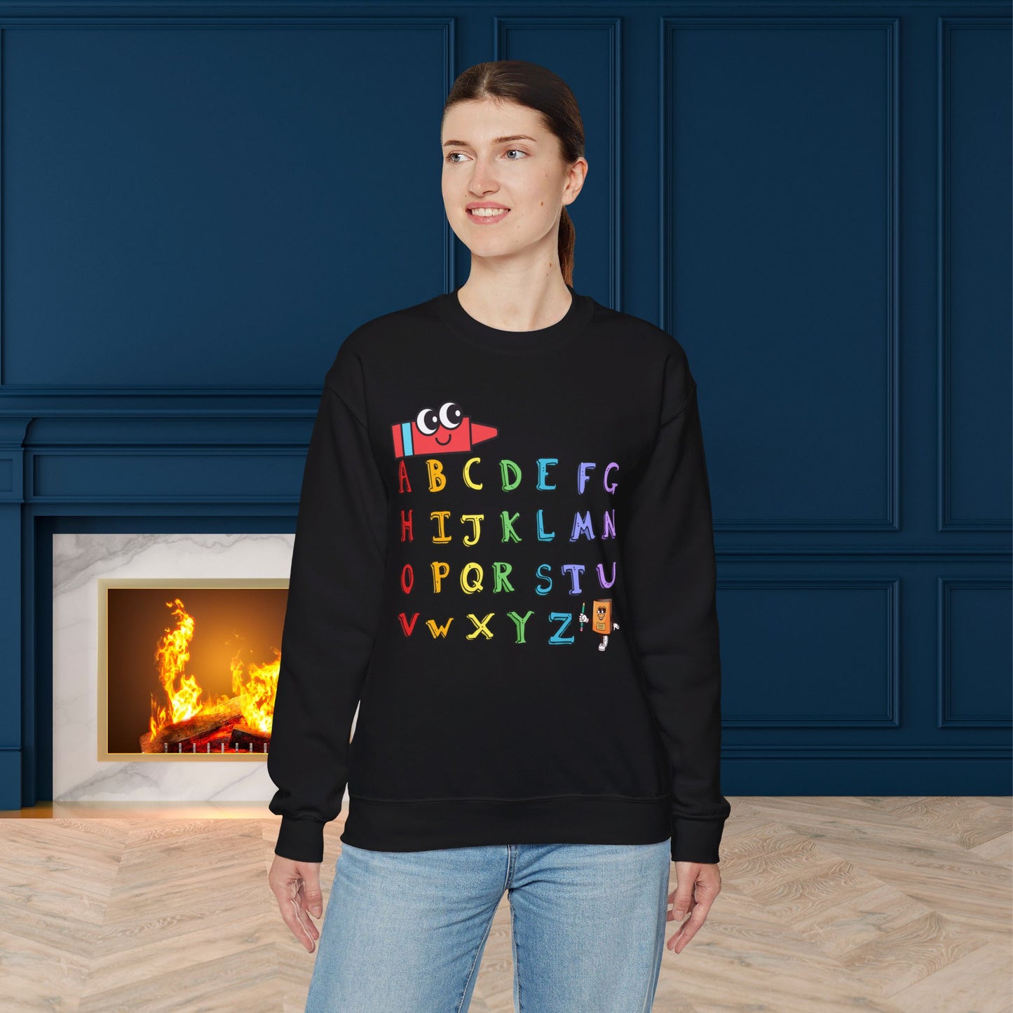 Back To school unisex heavy blend crewneck sweatshirt, We Love Teachers Sweatshirt,Teacher Back To school  Sweatshirt. First Day Vibes Sweatshirt.