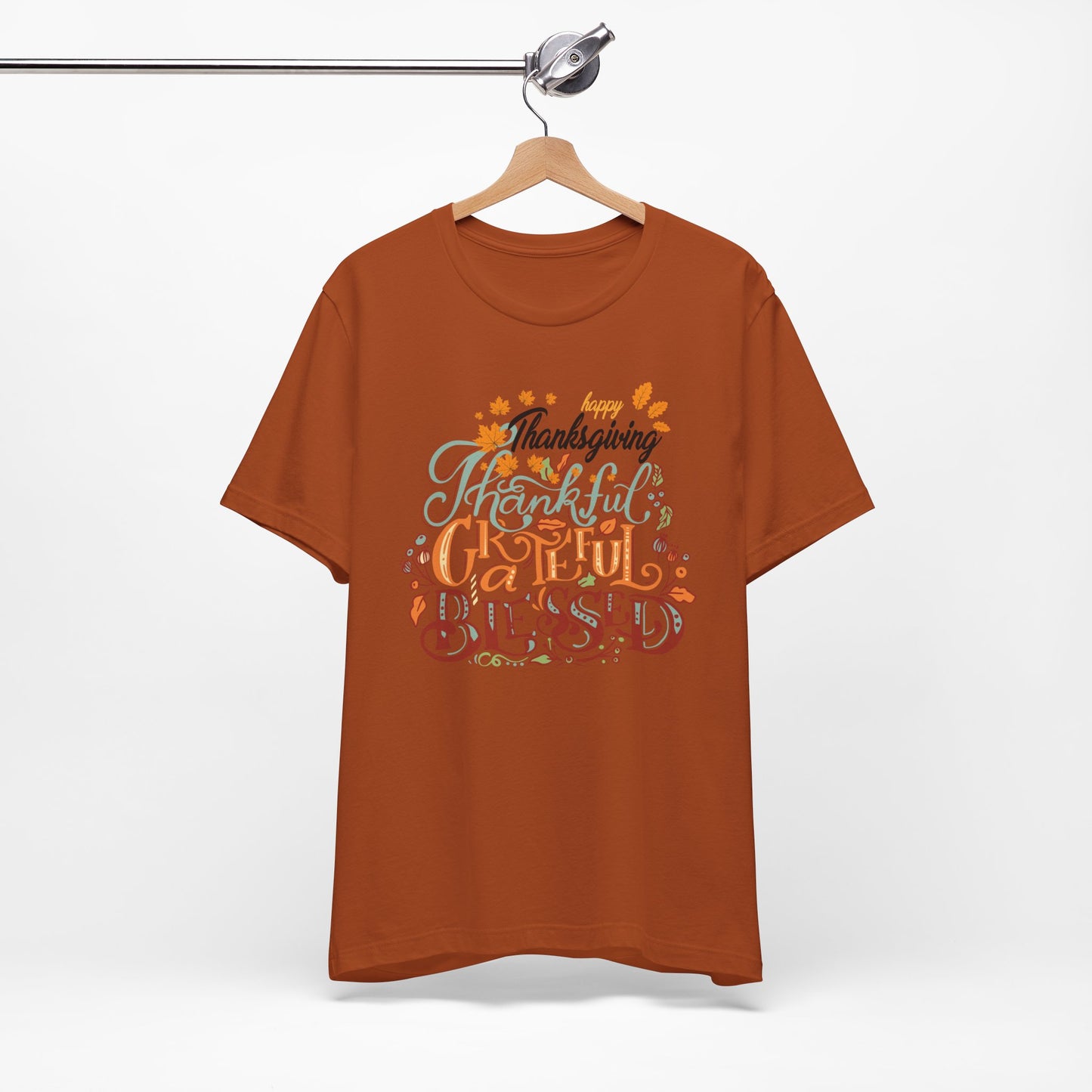 Thankful Grateful Blessed T-shirt, Happy Thanksgiving T-shirt, Happy thanksgiving 2024 T-shirt, Thanksgiving Gift,Turkey Shirt, Family Thanksgiving, Holiday Outfit.