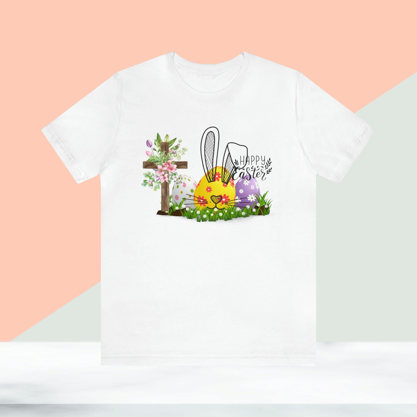 Happy Easter Unisex Jersey Short Sleeve Tee