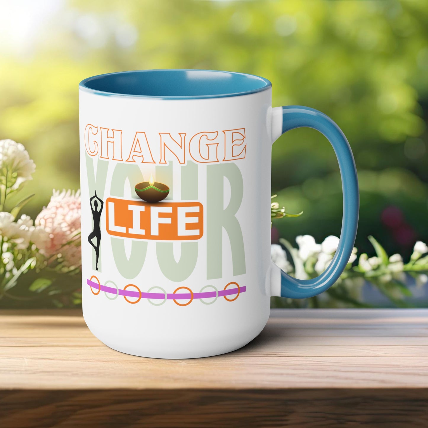 Change your Life Yoga Coffee Mug, Cute Yoga Coffee Mug, Yoga lovers Coffee Mug, Yoga Instructor Gift, Gift For Yoga lover, Gift For Yogi.